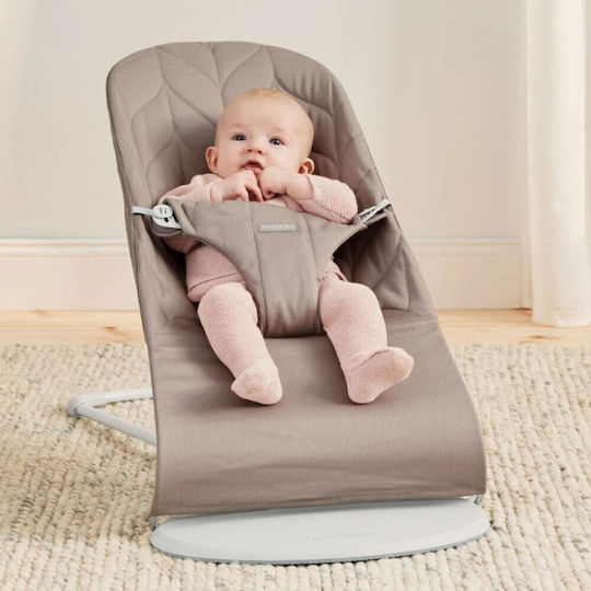 BabyBjorn Χειροκίνητο Relax Μωρού Bliss Petal Quilt Sand Grey για Παιδί έως 13kg