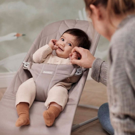 BabyBjorn Χειροκίνητο Relax Μωρού Bliss Petal Quilt Sand Grey για Παιδί έως 13kg