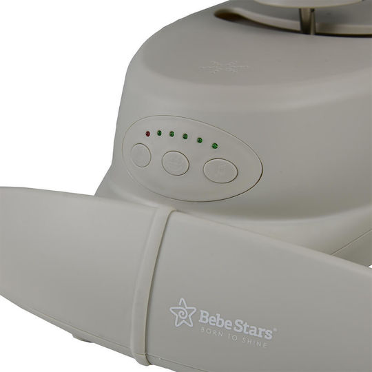 Bebe Stars Elektrisch Baby Relax Schaukel Cozy mit Musik Hellblau für Kind bis 9kg