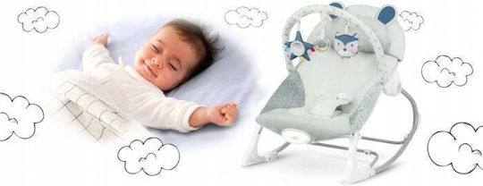 Ricokids Elektrisch Baby Relax mit Vibration Gray für Kind bis 9kg