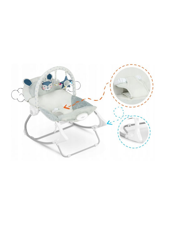 Ricokids Elektrisch Baby Relax mit Vibration Gray für Kind bis 9kg