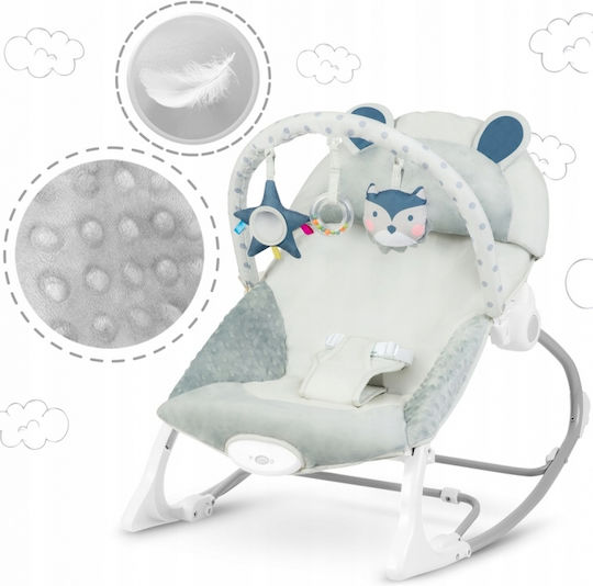 Ricokids Elektrisch Baby Relax mit Vibration Gray für Kind bis 9kg