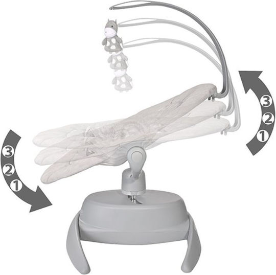 Lorelli Elektrisch Baby Relax Cradle Bella mit Vibration Frosty Green Stars