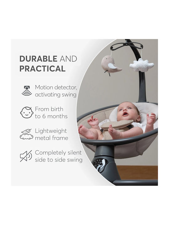 Kikka Boo Electric Baby Relax Swing Twiddle with Music Green for Child up to 9kg