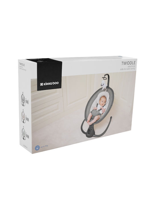 Kikka Boo Electric Baby Relax Swing Twiddle with Music Green for Child up to 9kg