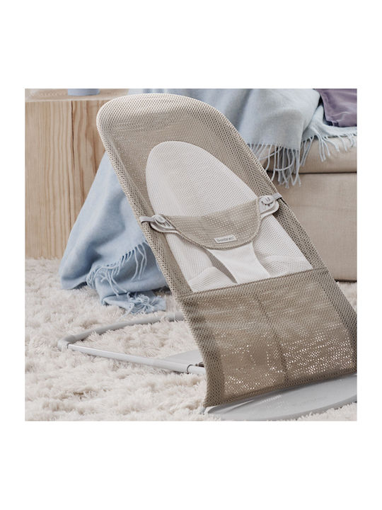 BabyBjorn Manual Baby Relax Balance Soft Mesh Grey/Beige for Child up to 13kg