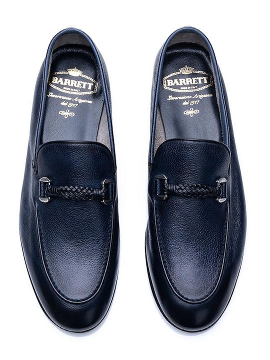 Leder Herren Mokassins in Blau Farbe