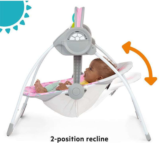Bright Starts Ηλεκτρικό Relax Μωρού Κούνια Paradise με Μουσική Ροζ για Παιδί έως 9kg