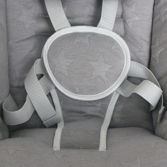 Lorelli Electric Baby Relax Swing Portofino with Music Frosty Green Stars for Child up to 9kg