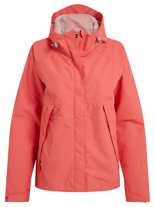 Women's Lifestyle Jacket Waterproof for Winter Pink
