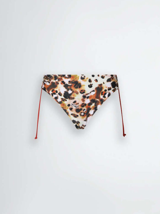 Bikini Slip with Ties Brown