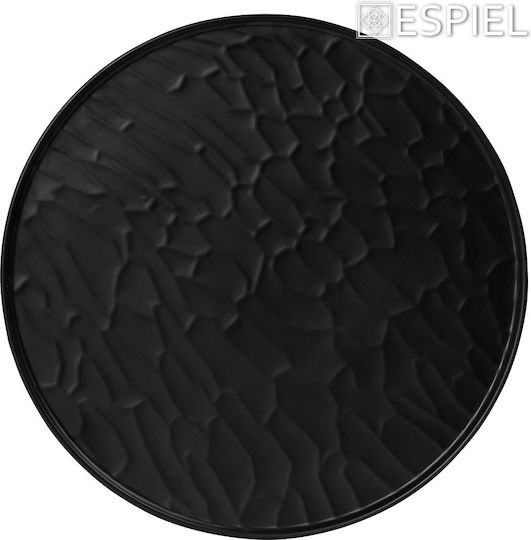 Espiel Wavy Matte Serving Platter Oval Black 28x40cm