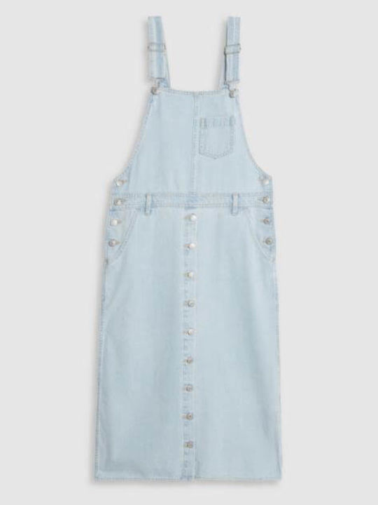 Καλοκαιρινό Midi Φόρεμα Τζιν Light Blue