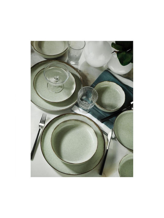 Kutahya Porselen Serving Bowl Round made of Porcelain Green with Diameter 15cm Kutahya Porselen Serving Bowl Round made of Porcelain Green with Diameter 15cm
