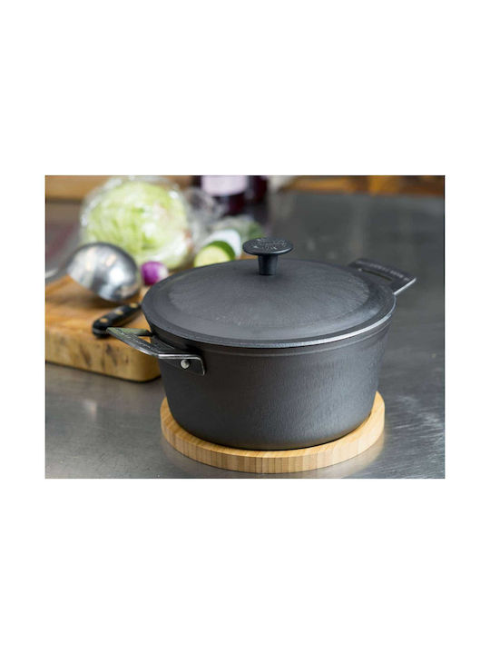 Ronneby Bruk Tiefer Topf aus Gusseisen 4Es / 24cm
