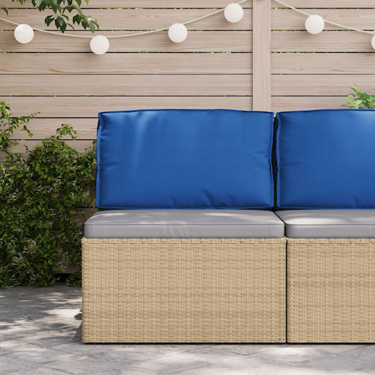 vidaXL Pernă De Canapea De Grădină Cu Spătar Albastră Royal 40x70cm Waterproof