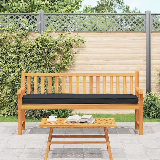 vidaXL Garden Bench Cushion Black 200x200cm