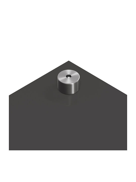 vidaXL Rectangular Glass Back Dark Gray 90x40x0.6cm 42001244