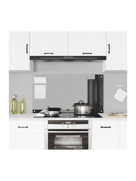 vidaXL Spătar Rectangular din Sticlă Gri Închis 110x60x0.6cm 42001312