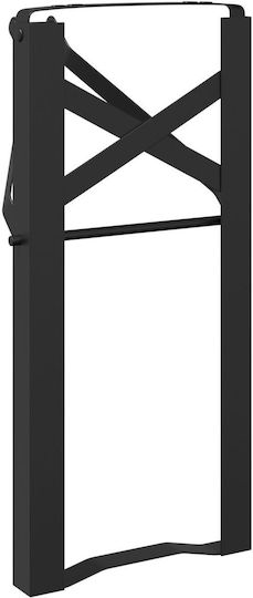 vidaXL Metallic Furniture Leg 2 Pieces Suitable for Table / Coffee Table 22x45x2.8cm Black