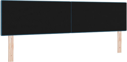 vidaXL Fabric Bed Headboard Dark Blue 90x40cm