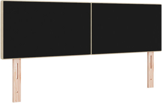vidaXL Fabric Bed Headboard Green Gray 160x88cm
