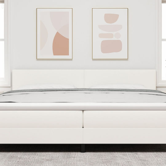 vidaXL Stoff Kopfstütze für Betten Beige 100x88cm