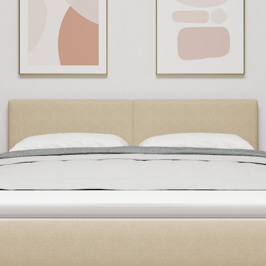 vidaXL Fabric Bed Headboard Green Gray 160x88cm