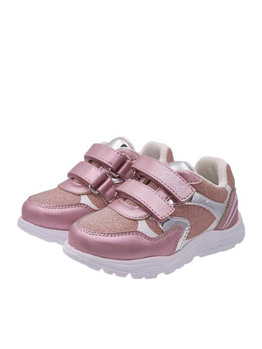Fiona Pink Kids Sneakers with Scratch Pink
