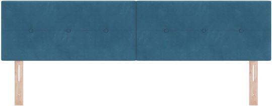 vidaXL Fabric Bed Headboard Dark Blue 90x40cm