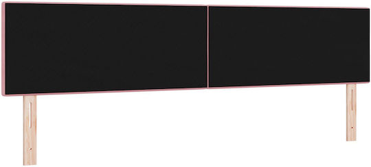 vidaXL Fabric Bed Headboard Pink 100x40cm