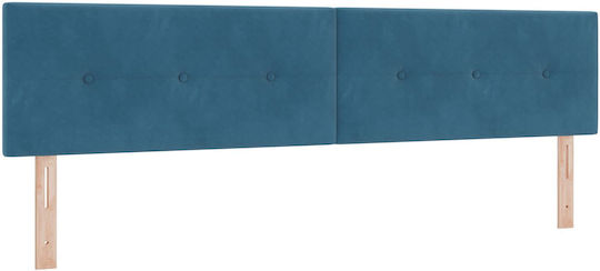 vidaXL Fabric Bed Headboard Dark Blue 100x40cm