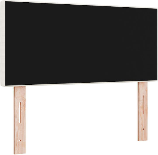 vidaXL Stoff-Kopfstütze für Betten Beige 100x40cm