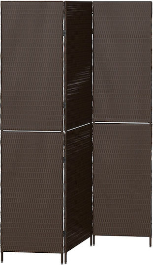 vidaXL Dekorativer Raumteiler aus Rattan 146x180cm