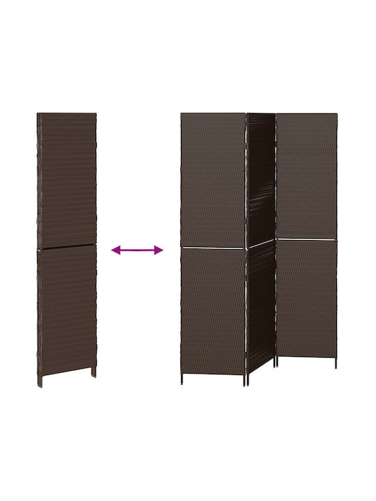 vidaXL Decorative Room Divider made of Rattan 146x180cm