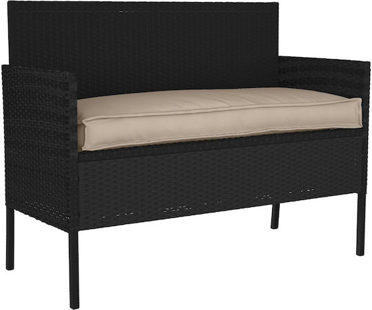 vidaXL Καναπέ Κήπου Taupe 110x40εκ.