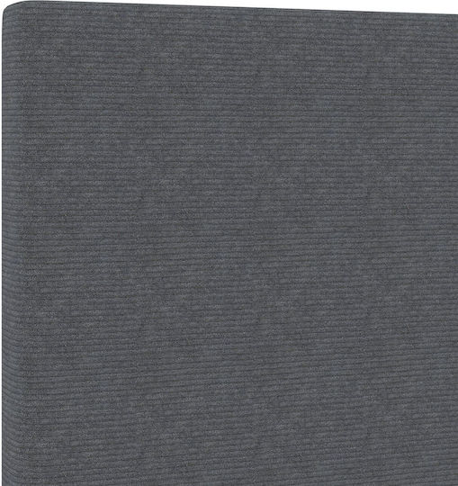 vidaXL Fabric Bed Headboard Dark Grey 160x88cm