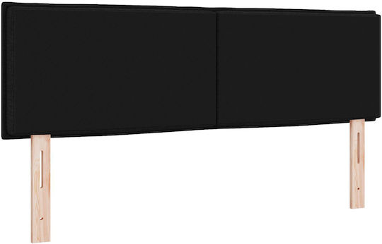 vidaXL Fabric Bed Headboard Black 80x40cm