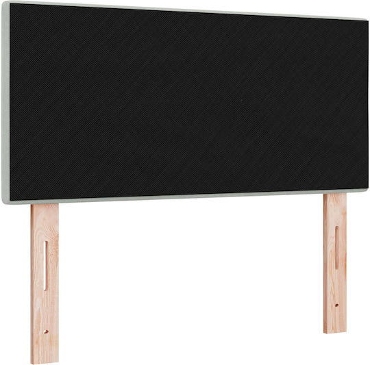 vidaXL Fabric Bed Headboard Light Gray 90x88cm