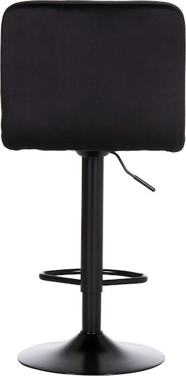 Hocker Bar Diana mit Rückenlehne & Höhenverstellbar Black 44x52x109cm