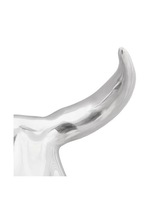 vidaXL Wall Decor Silver Made of Metal 53x13x34cm