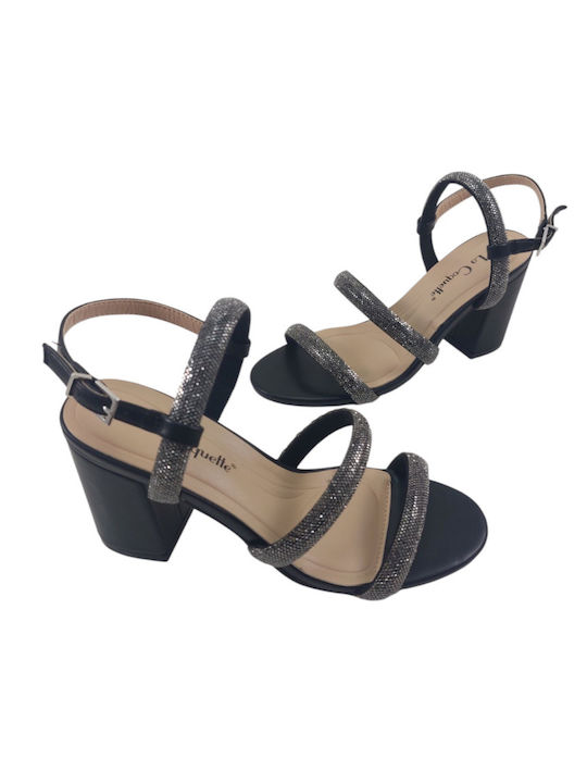 Sandals with Strass Black