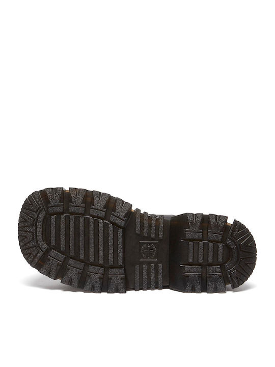 Slide Leather Women's Flat Sandals in Black Color