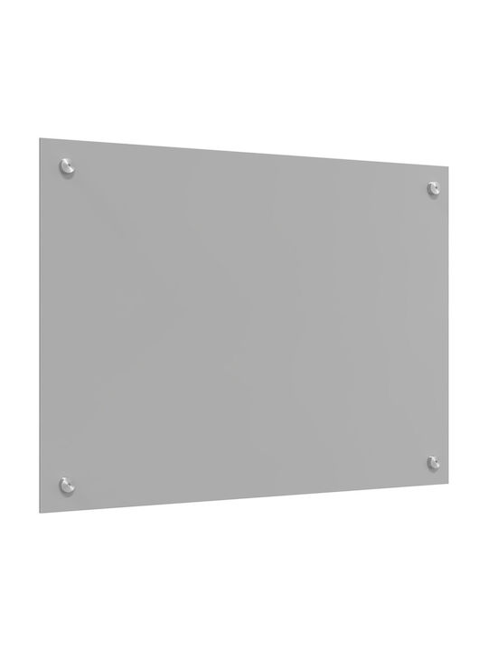 vidaXL Rectangular Glass Backlight Gray 70x50x0.6cm 42001227