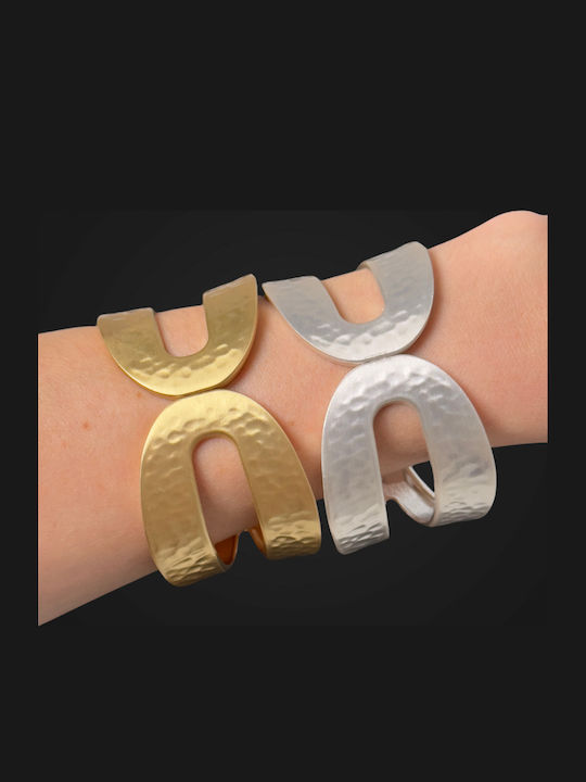 Met Women's Bracelet Handcuffs 6.2cm 0105 Silver