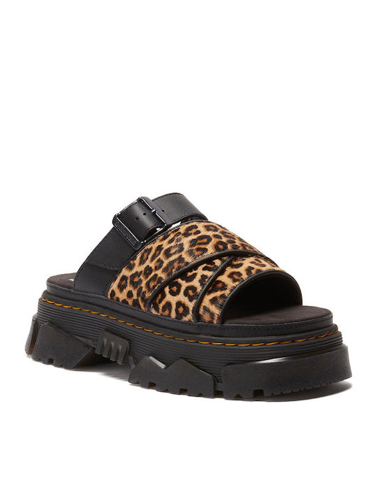 Slide Flache Sandalen für Damen in Schwarz Farbe
