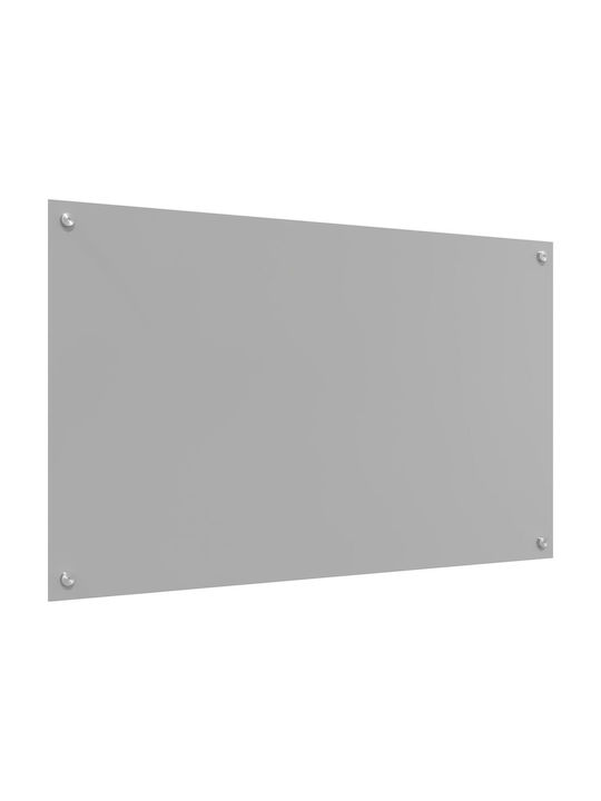 vidaXL Rechteckige Küchenplatte aus Glas Hellgrau 100x60x0,6cm 42001237