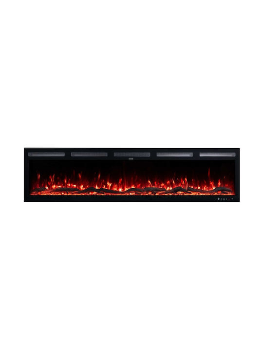 Hitense Wandmontiert Elektrischer Kamin 1600W 182.8x12.7cm Gray