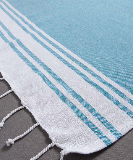 Silk Fashion Beach Towel Pareo Turquoise 180x90cm.