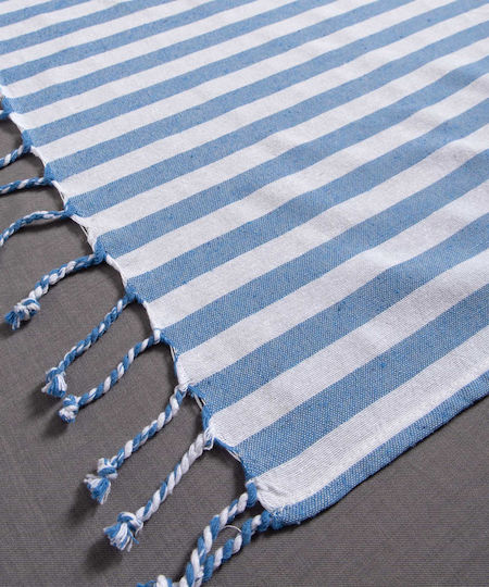 Silk Fashion Beach Towel Pareo Blue 180x90cm.
